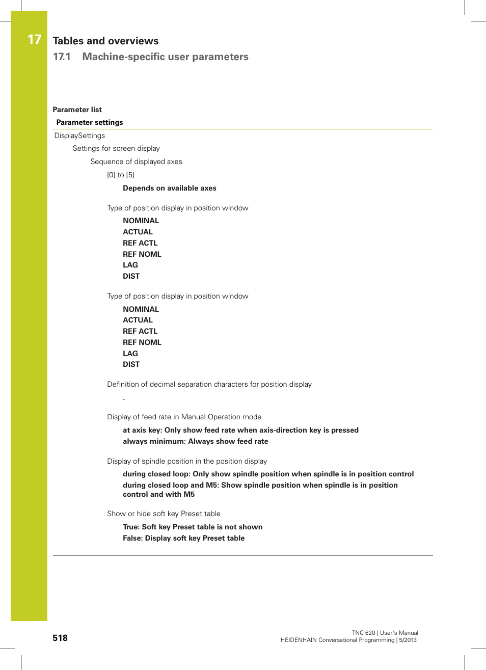 HEIDENHAIN TNC 620 (34056x-04) User Manual | Page 518 / 570