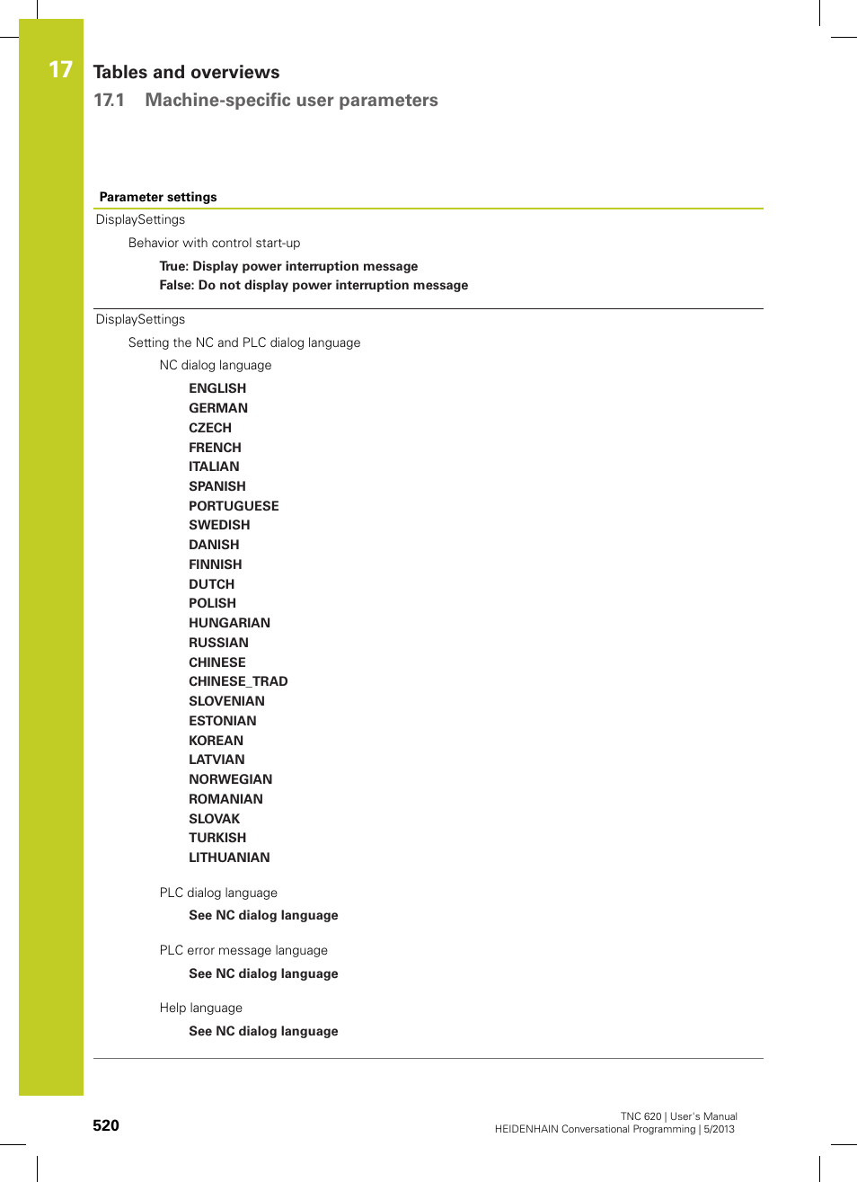 HEIDENHAIN TNC 620 (34056x-04) User Manual | Page 520 / 570