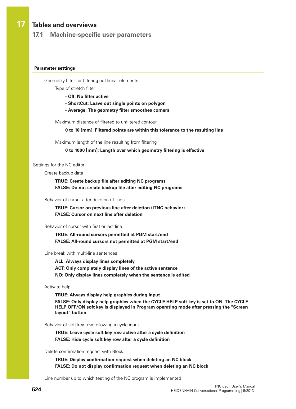 HEIDENHAIN TNC 620 (34056x-04) User Manual | Page 524 / 570