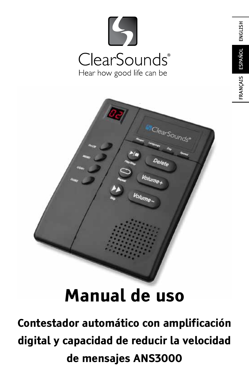 Manual de uso | ClearSounds ANS3000 User Manual | Page 20 / 57