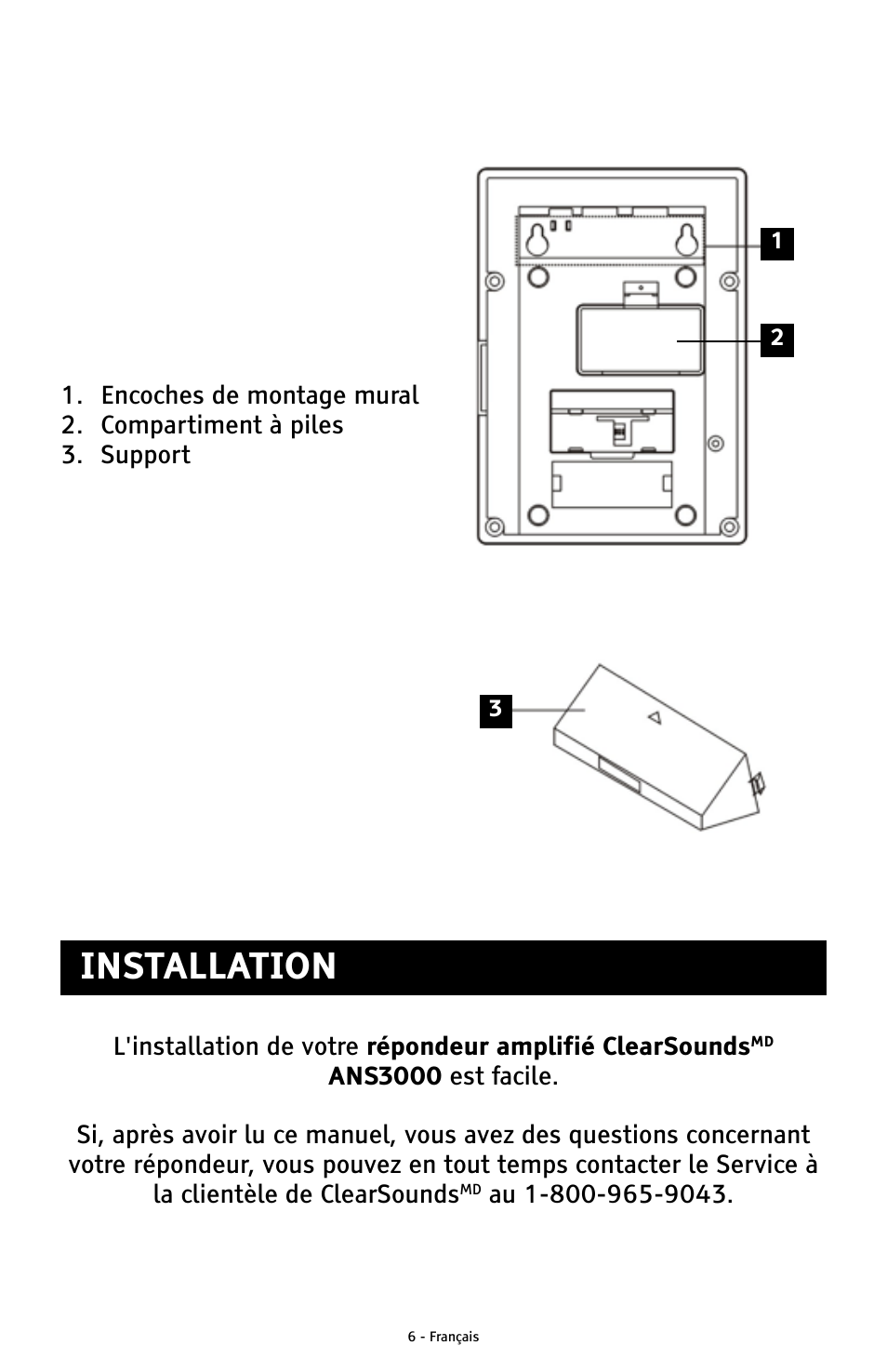 Installation | ClearSounds ANS3000 User Manual | Page 44 / 57