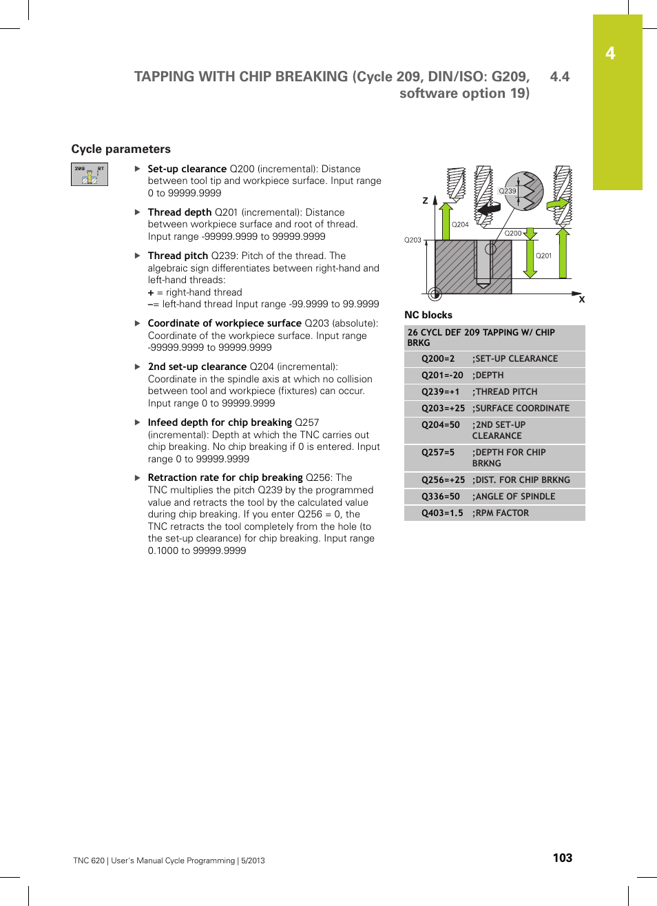 Cycle parameters | HEIDENHAIN TNC 620 (34056x-04) Cycle programming User Manual | Page 103 / 468