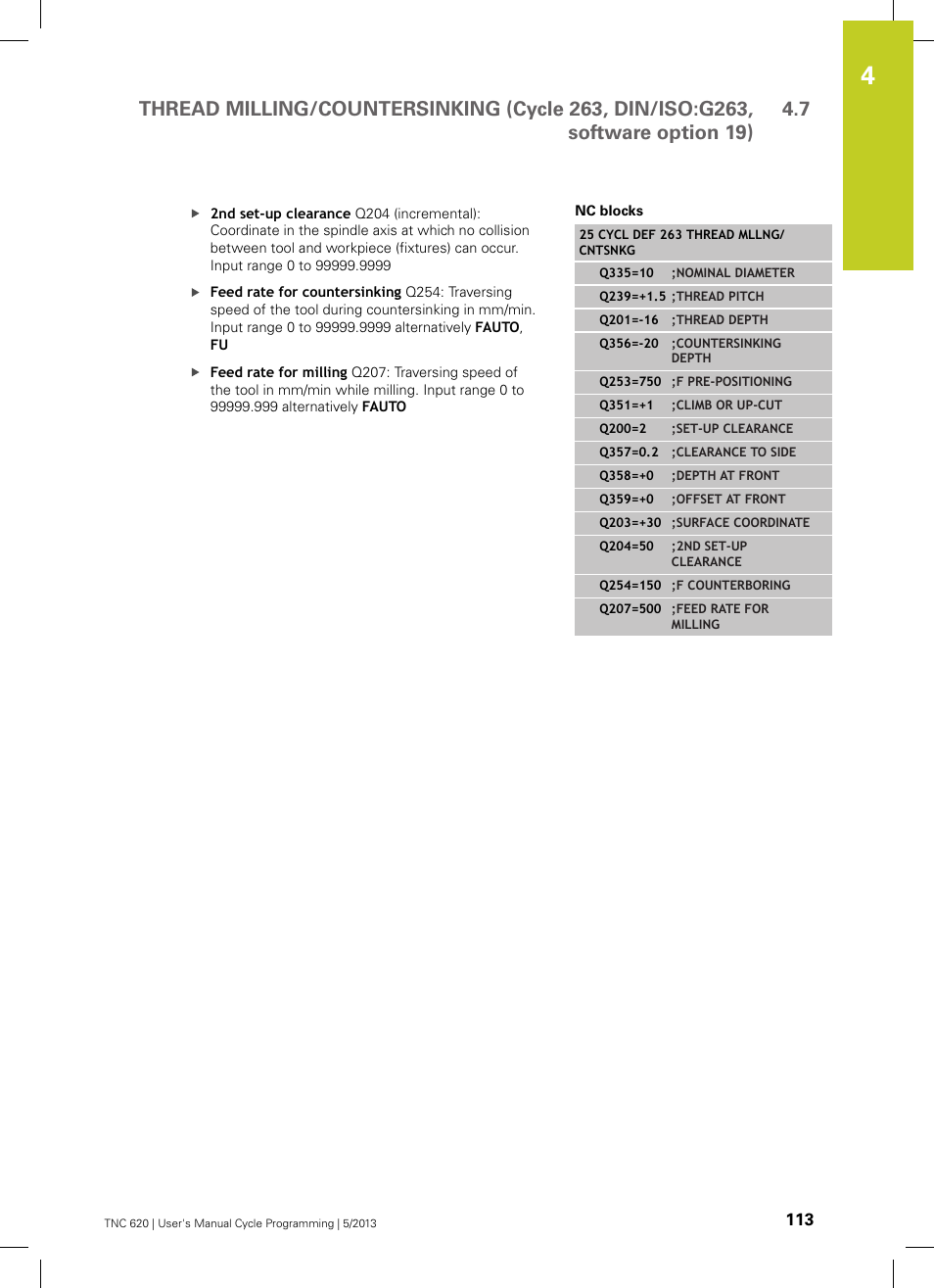 HEIDENHAIN TNC 620 (34056x-04) Cycle programming User Manual | Page 113 / 468
