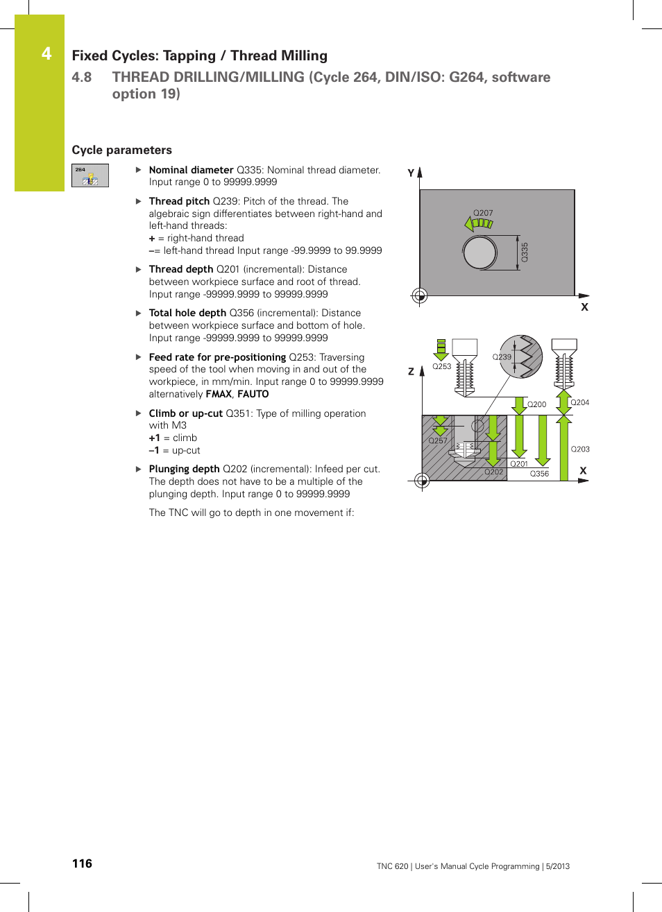 Cycle parameters | HEIDENHAIN TNC 620 (34056x-04) Cycle programming User Manual | Page 116 / 468