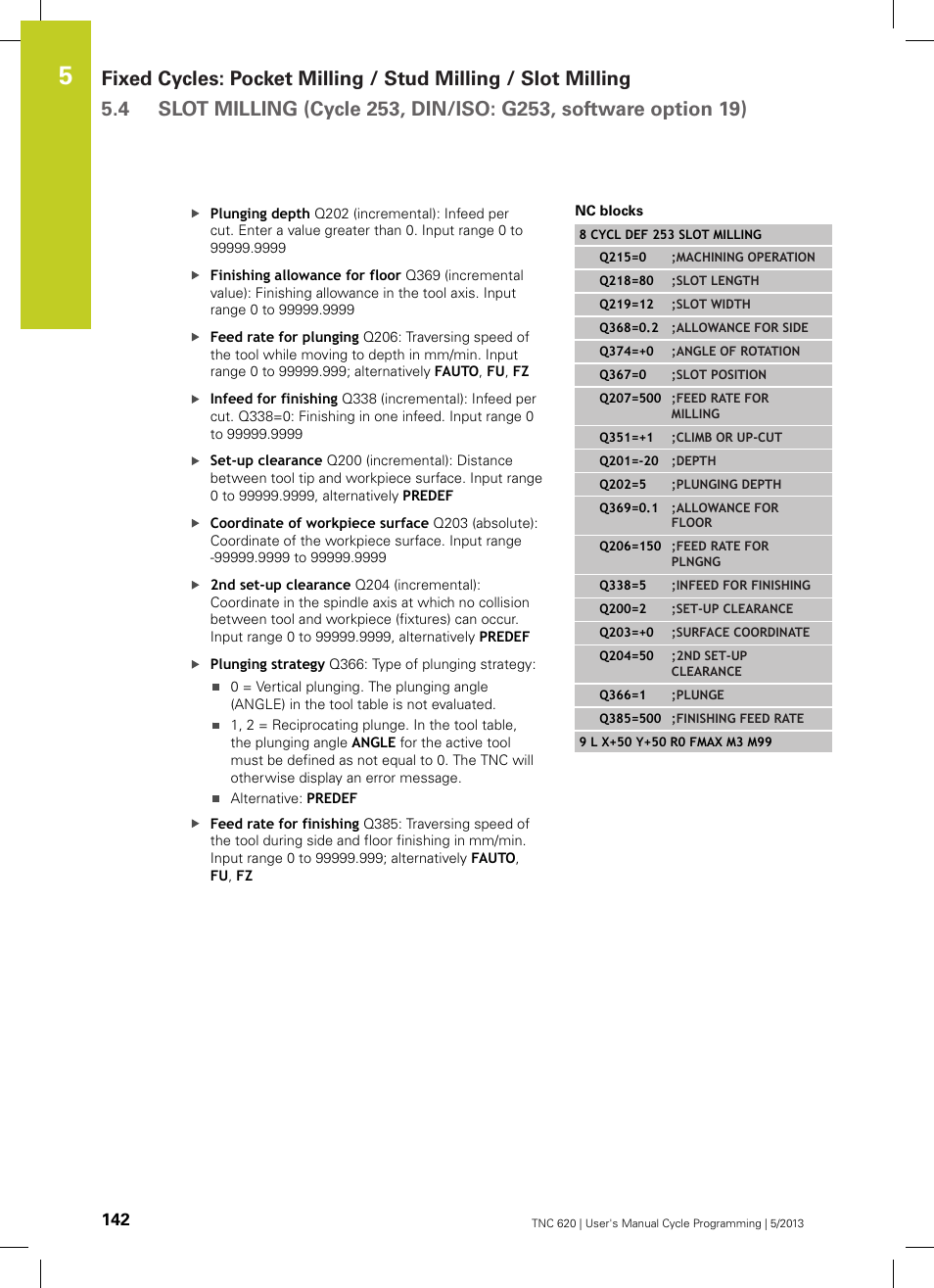 HEIDENHAIN TNC 620 (34056x-04) Cycle programming User Manual | Page 142 / 468