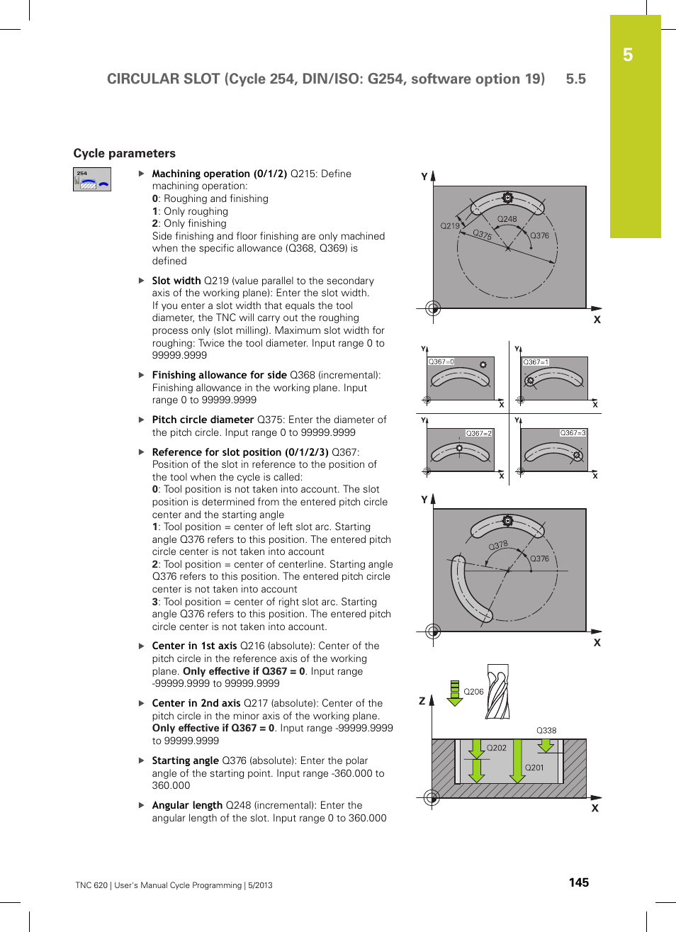 Cycle parameters | HEIDENHAIN TNC 620 (34056x-04) Cycle programming User Manual | Page 145 / 468