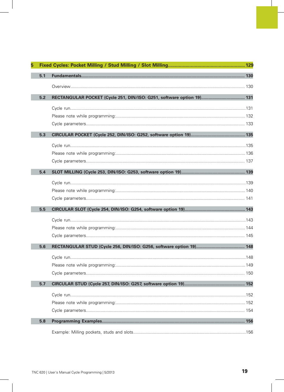 HEIDENHAIN TNC 620 (34056x-04) Cycle programming User Manual | Page 19 / 468