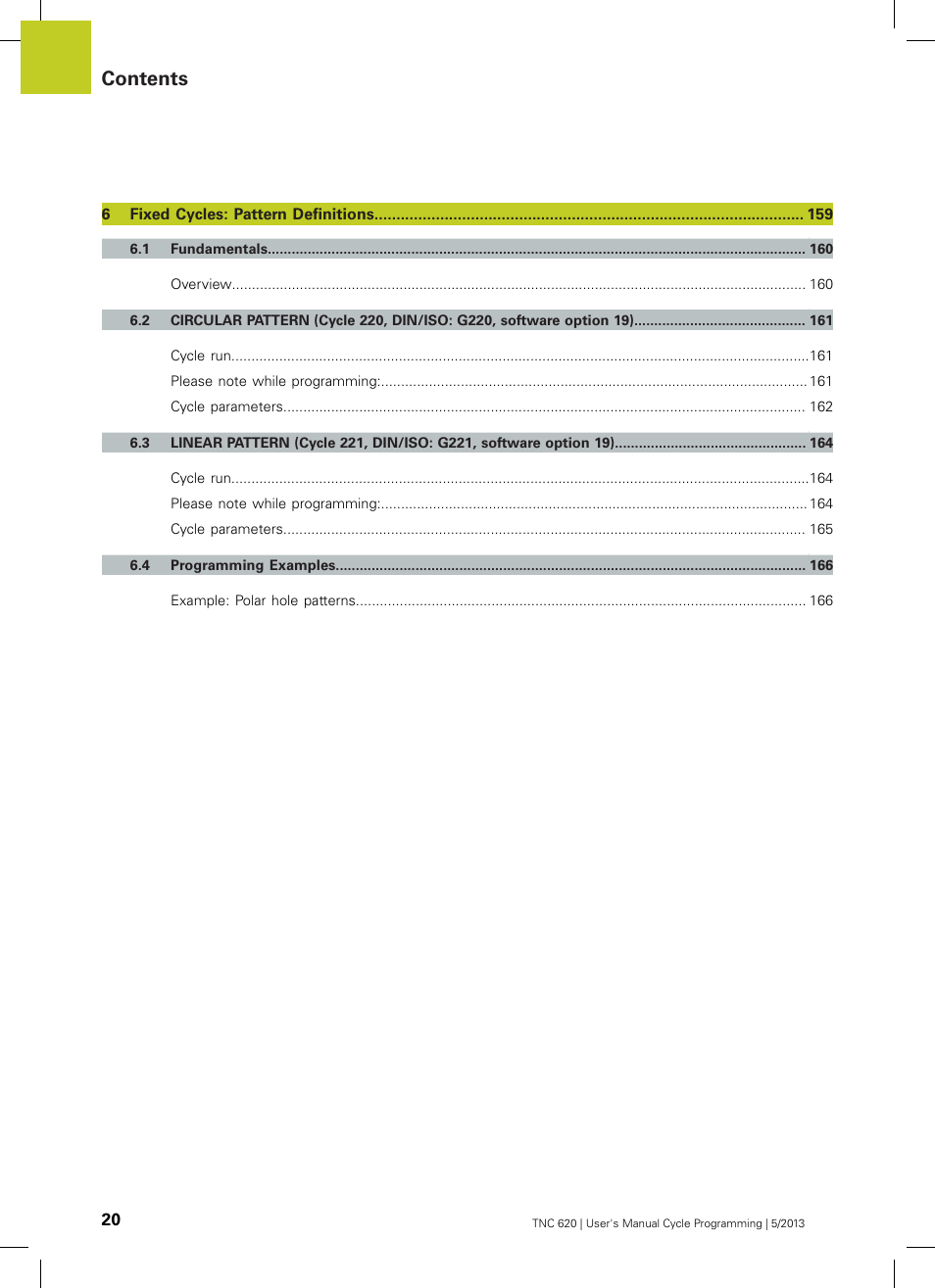 HEIDENHAIN TNC 620 (34056x-04) Cycle programming User Manual | Page 20 / 468