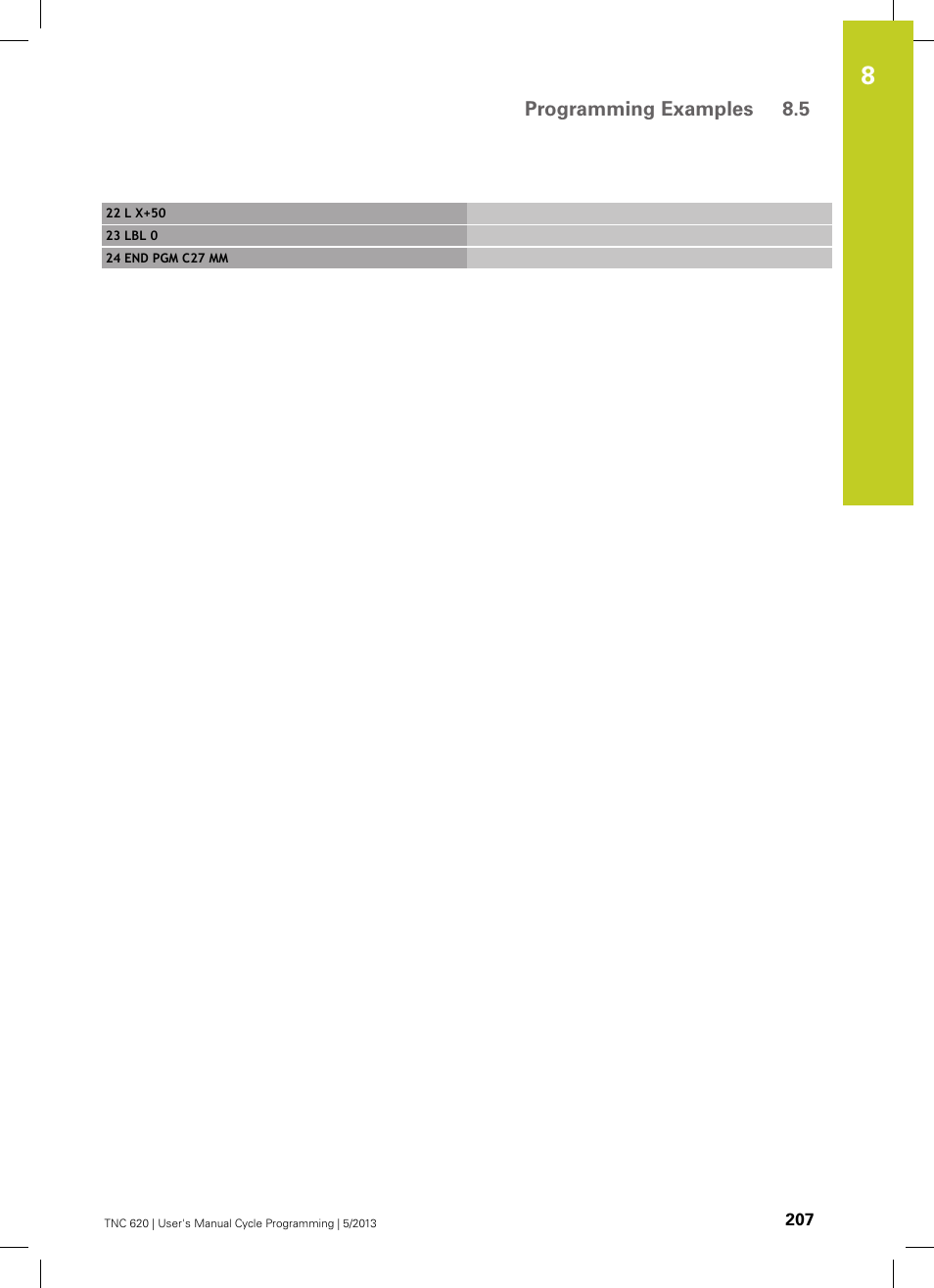 HEIDENHAIN TNC 620 (34056x-04) Cycle programming User Manual | Page 207 / 468