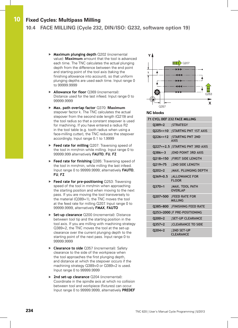 HEIDENHAIN TNC 620 (34056x-04) Cycle programming User Manual | Page 234 / 468