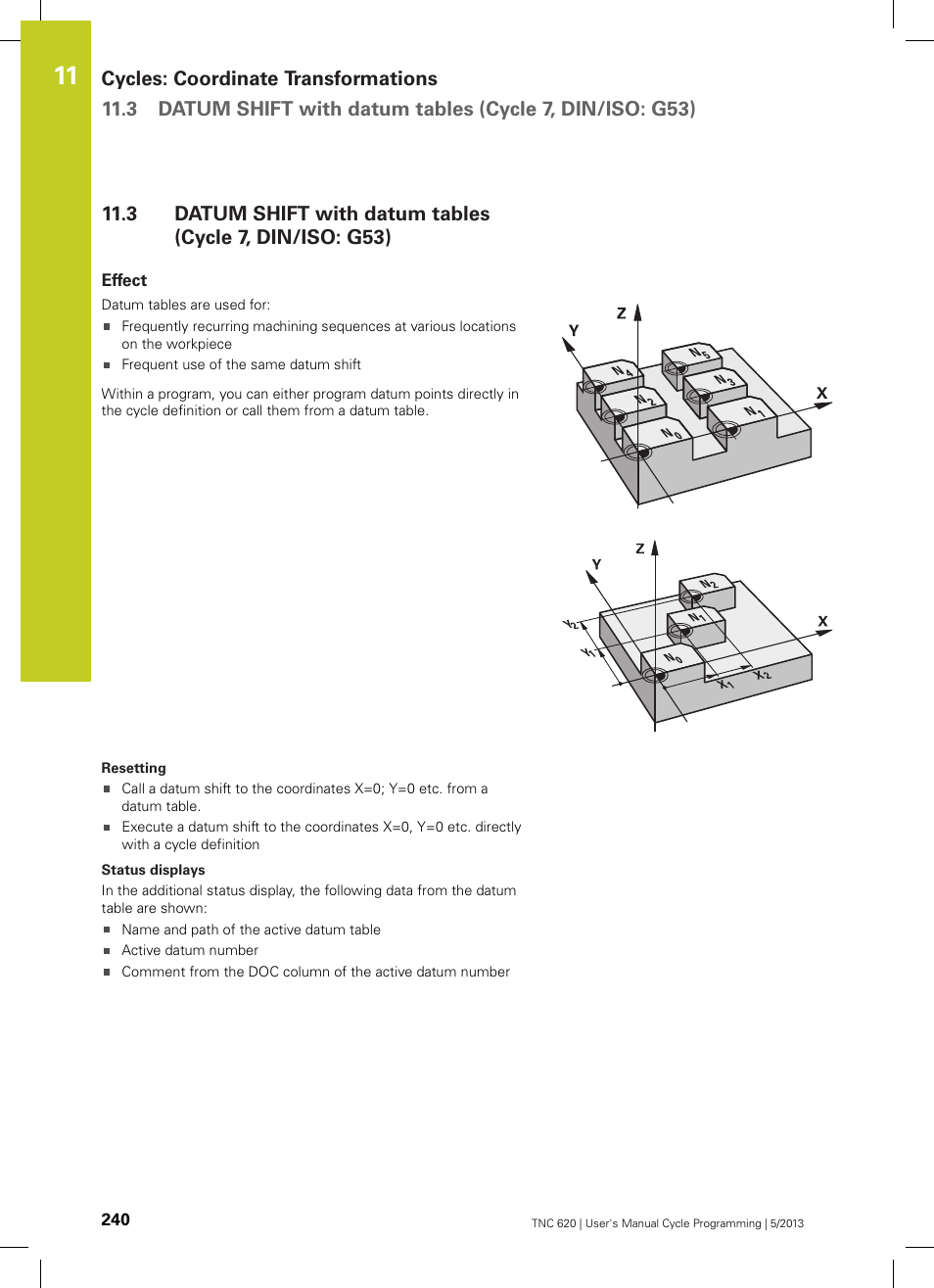 Effect | HEIDENHAIN TNC 620 (34056x-04) Cycle programming User Manual | Page 240 / 468