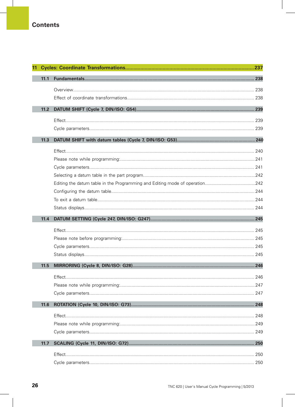 HEIDENHAIN TNC 620 (34056x-04) Cycle programming User Manual | Page 26 / 468