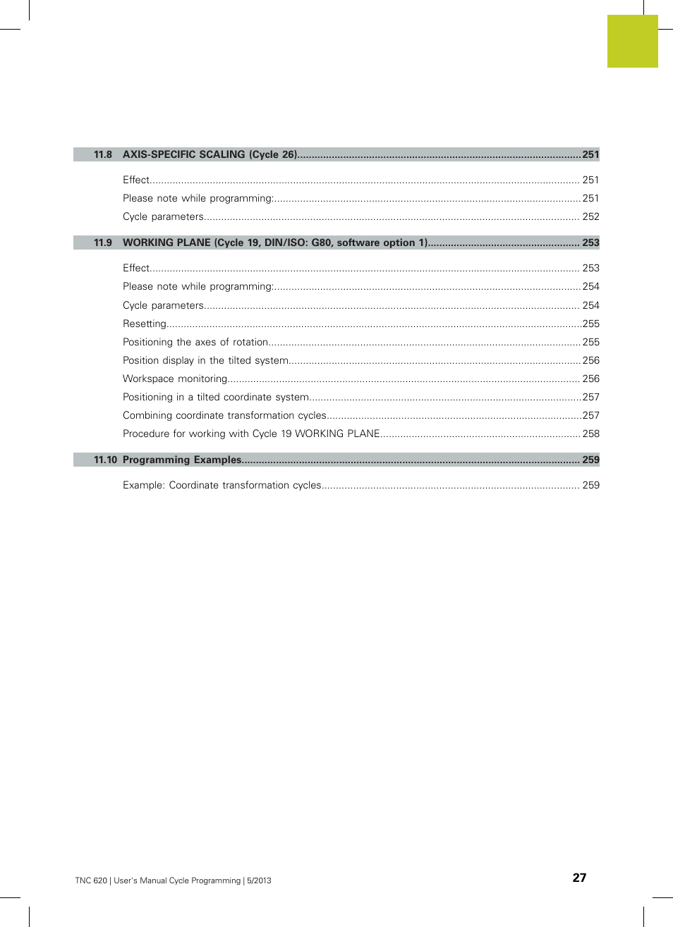 HEIDENHAIN TNC 620 (34056x-04) Cycle programming User Manual | Page 27 / 468