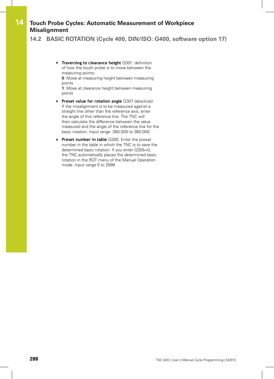 HEIDENHAIN TNC 620 (34056x-04) Cycle programming User Manual | Page 288 / 468