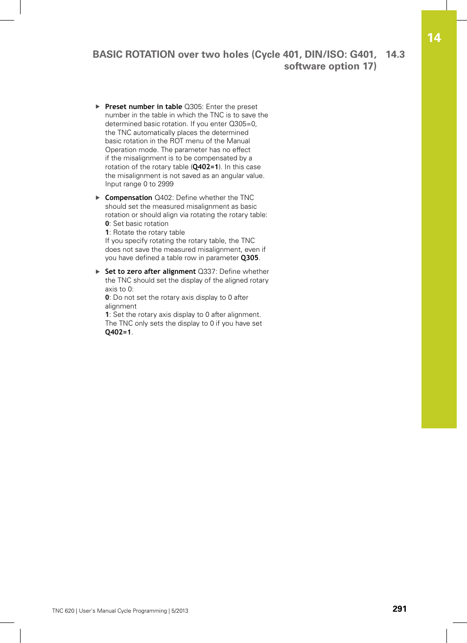 HEIDENHAIN TNC 620 (34056x-04) Cycle programming User Manual | Page 291 / 468