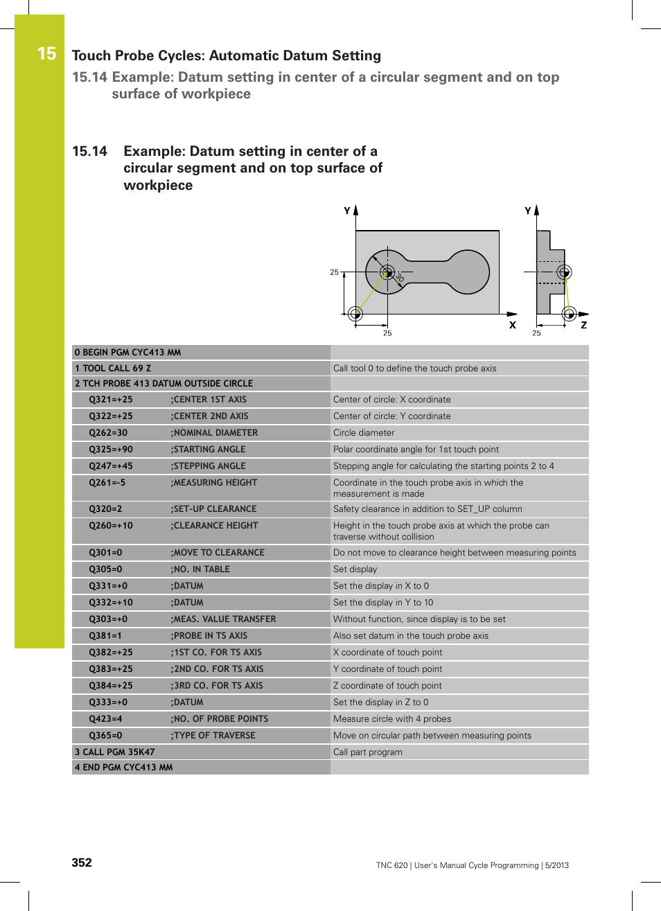 HEIDENHAIN TNC 620 (34056x-04) Cycle programming User Manual | Page 352 / 468