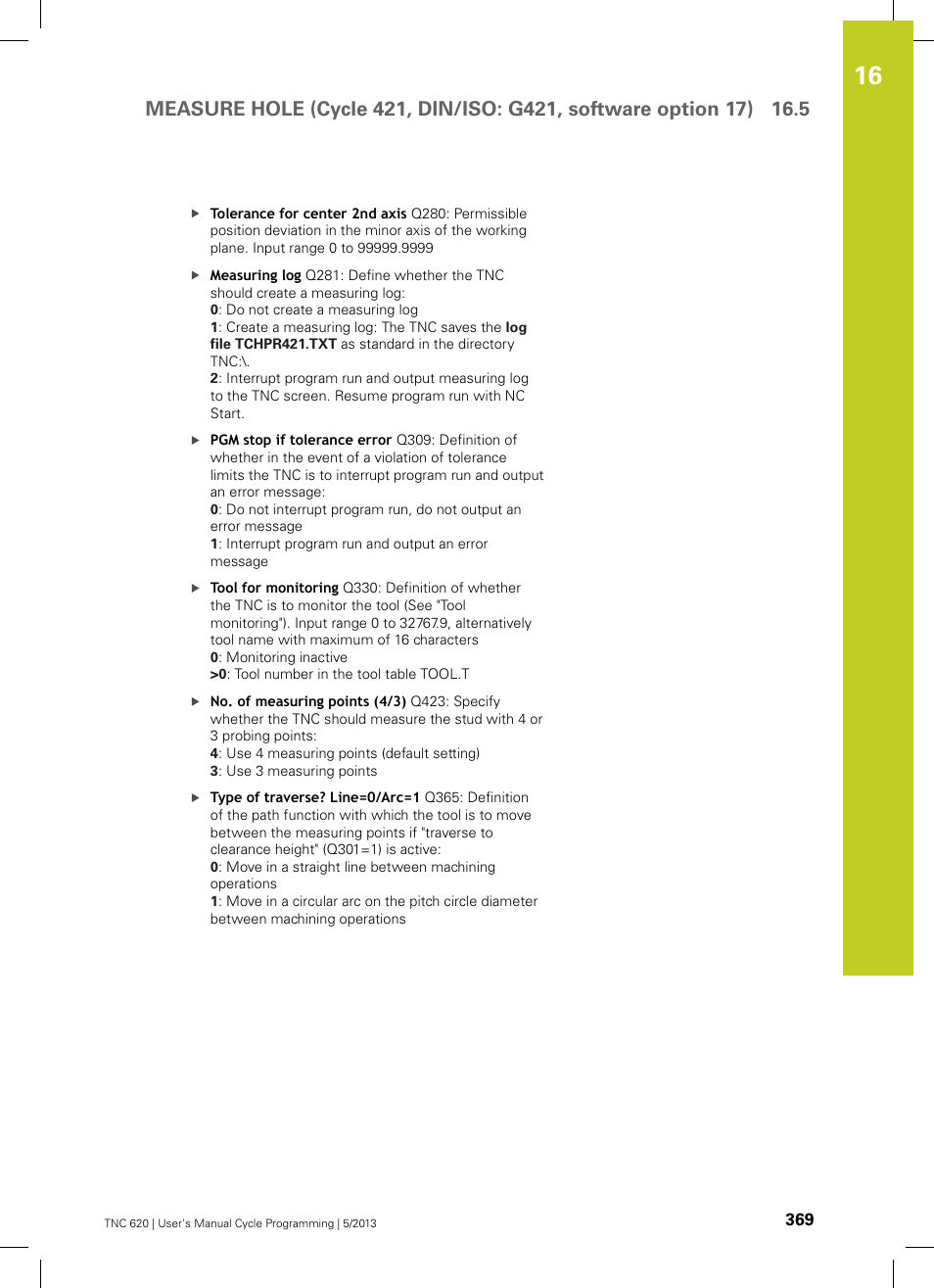 HEIDENHAIN TNC 620 (34056x-04) Cycle programming User Manual | Page 369 / 468
