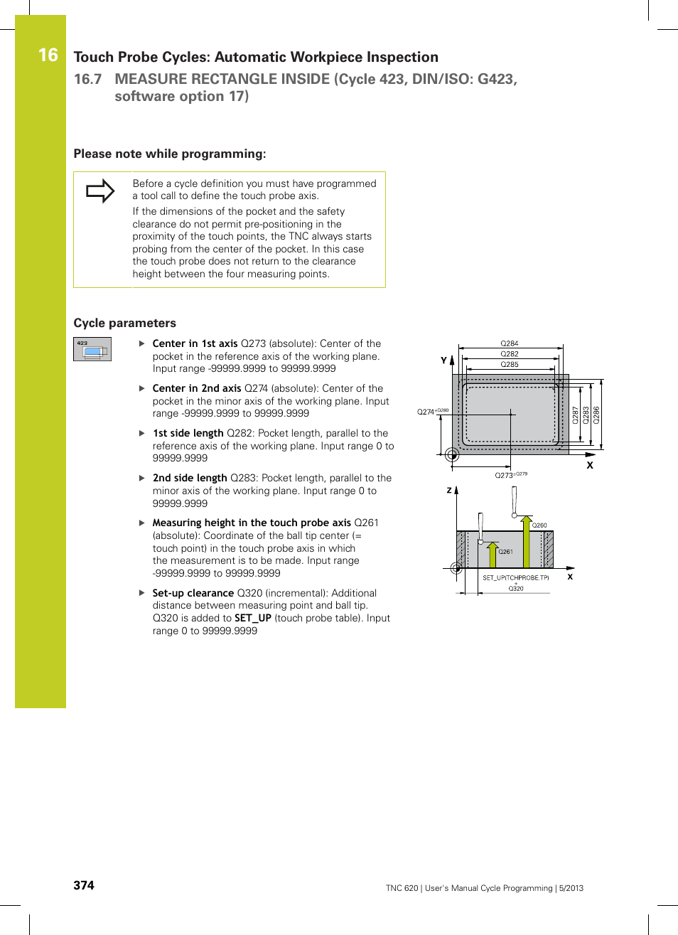 Please note while programming, Cycle parameters | HEIDENHAIN TNC 620 (34056x-04) Cycle programming User Manual | Page 374 / 468