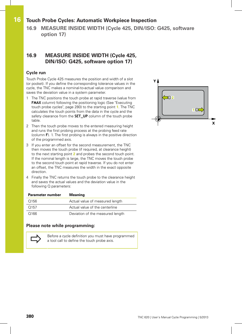 Cycle run, Please note while programming | HEIDENHAIN TNC 620 (34056x-04) Cycle programming User Manual | Page 380 / 468