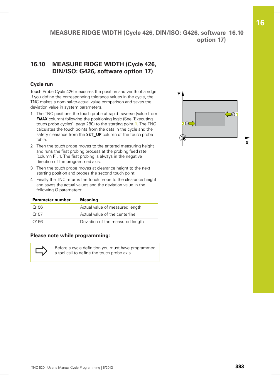 Cycle run, Please note while programming | HEIDENHAIN TNC 620 (34056x-04) Cycle programming User Manual | Page 383 / 468