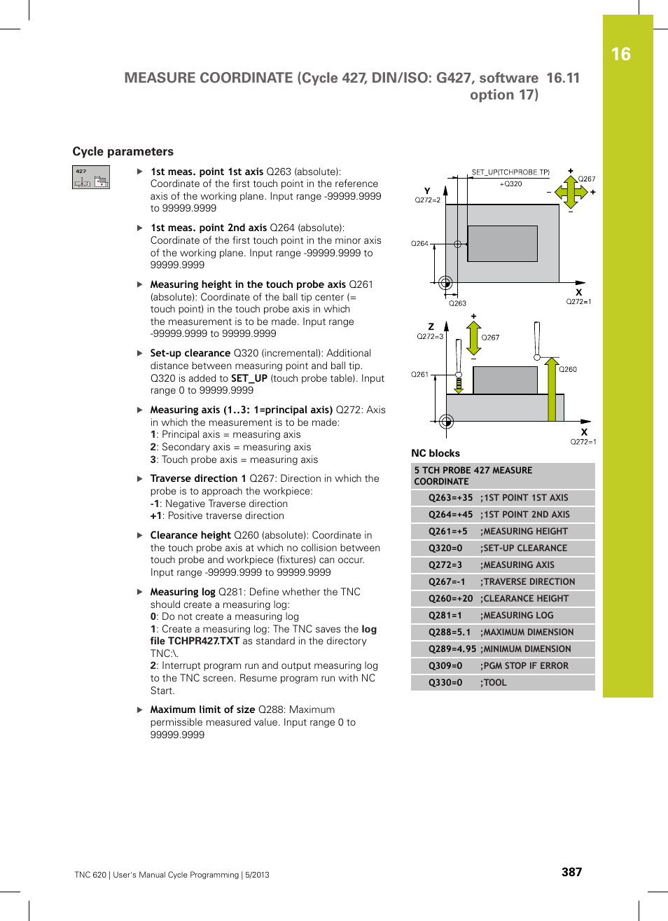 Cycle parameters | HEIDENHAIN TNC 620 (34056x-04) Cycle programming User Manual | Page 387 / 468