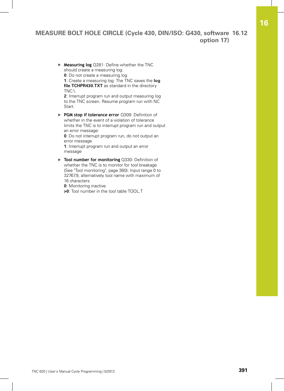 HEIDENHAIN TNC 620 (34056x-04) Cycle programming User Manual | Page 391 / 468