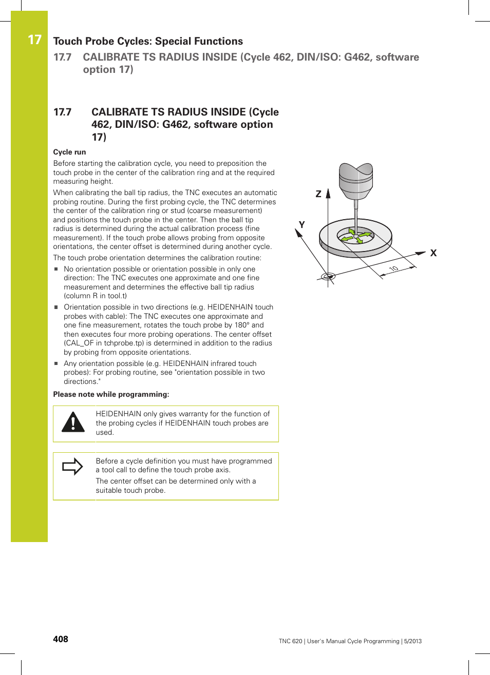 HEIDENHAIN TNC 620 (34056x-04) Cycle programming User Manual | Page 408 / 468