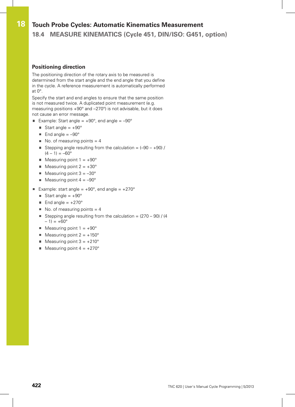 Positioning direction | HEIDENHAIN TNC 620 (34056x-04) Cycle programming User Manual | Page 422 / 468