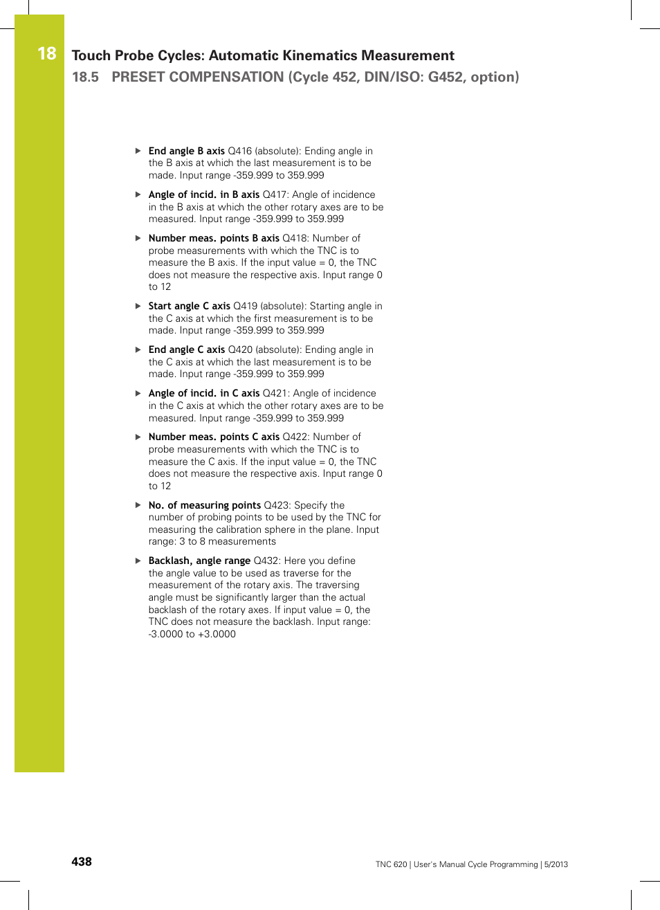 HEIDENHAIN TNC 620 (34056x-04) Cycle programming User Manual | Page 438 / 468