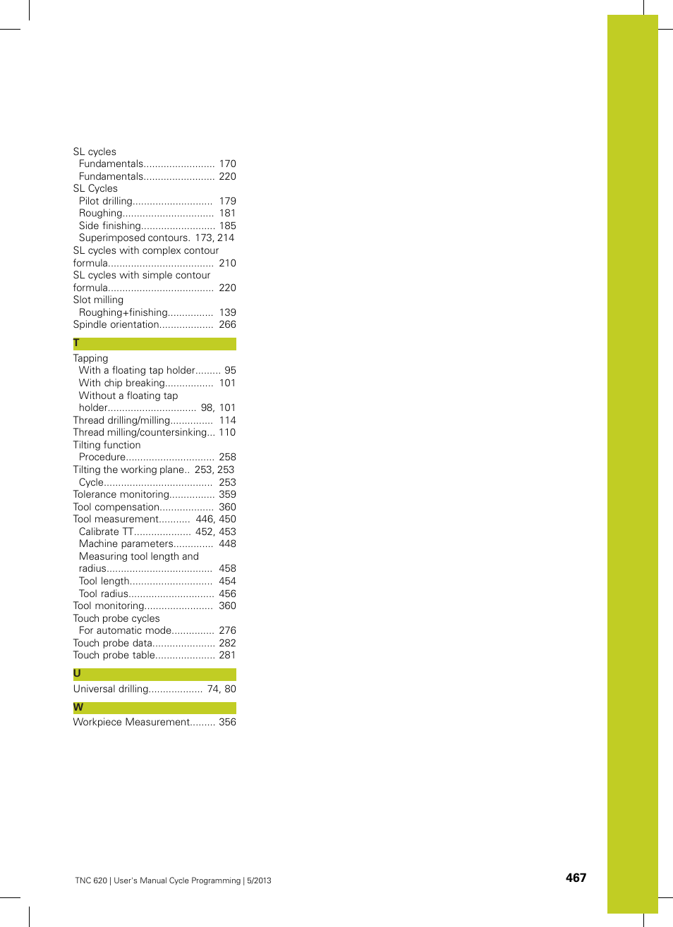 HEIDENHAIN TNC 620 (34056x-04) Cycle programming User Manual | Page 467 / 468