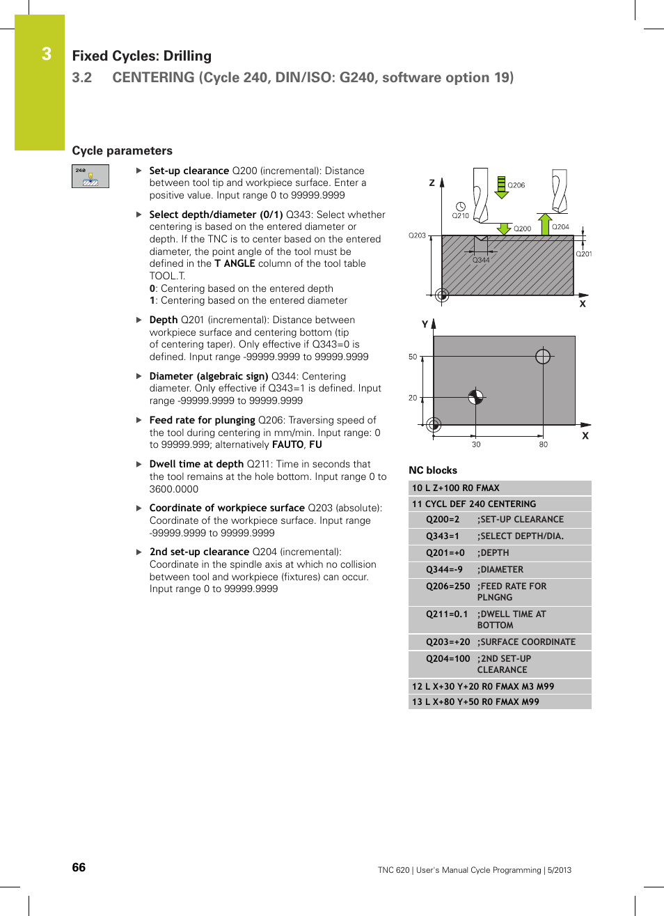 Cycle parameters | HEIDENHAIN TNC 620 (34056x-04) Cycle programming User Manual | Page 66 / 468