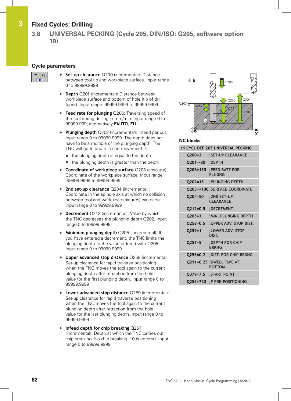 Cycle parameters | HEIDENHAIN TNC 620 (34056x-04) Cycle programming User Manual | Page 82 / 468