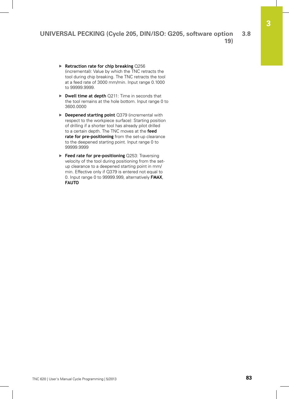 HEIDENHAIN TNC 620 (34056x-04) Cycle programming User Manual | Page 83 / 468