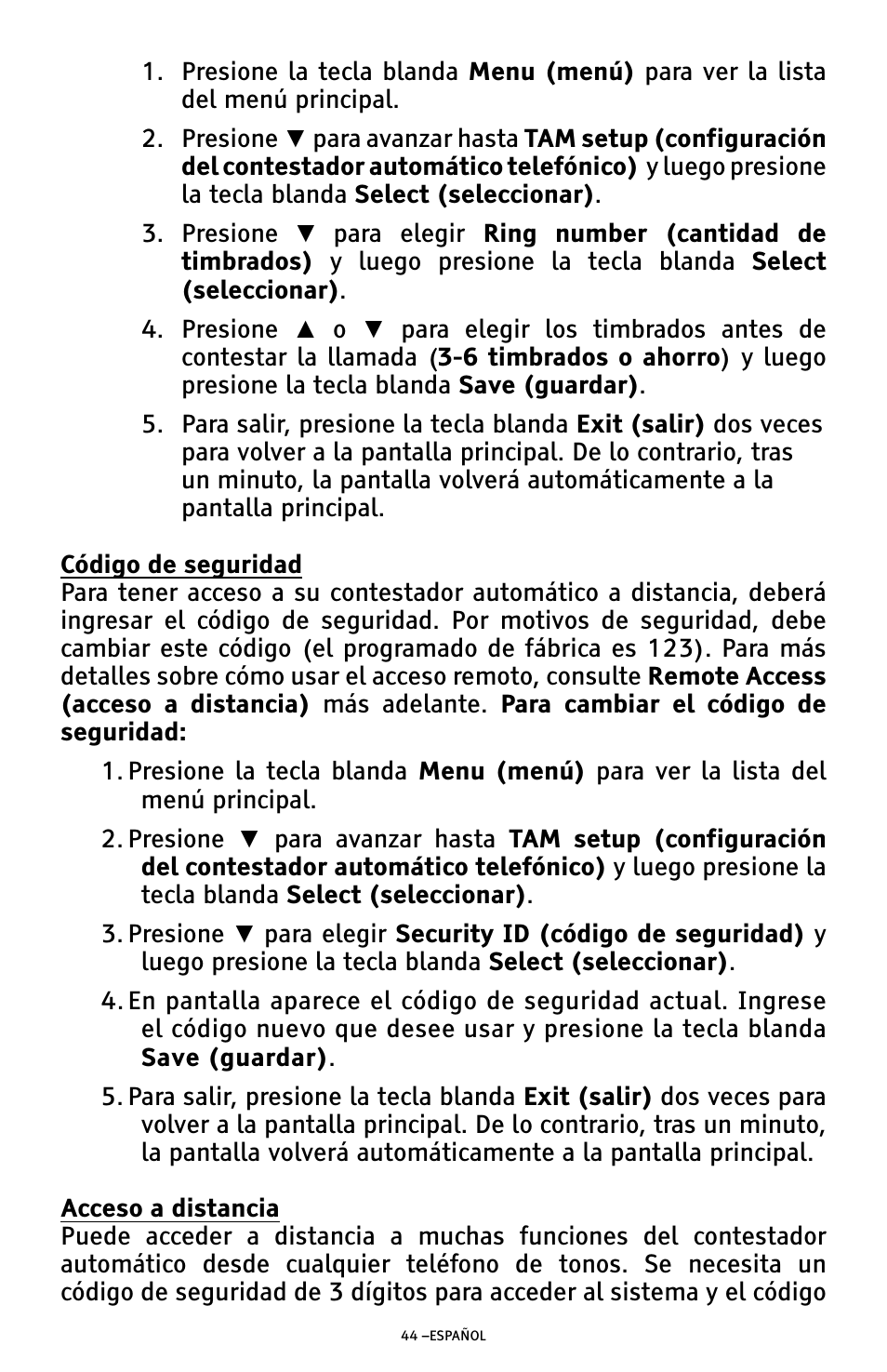 ClearSounds AMPLIFIED FREEDOM PHONE WITH FULL CLEARDIGITAL POWER CSC1000 User Manual | Page 104 / 180