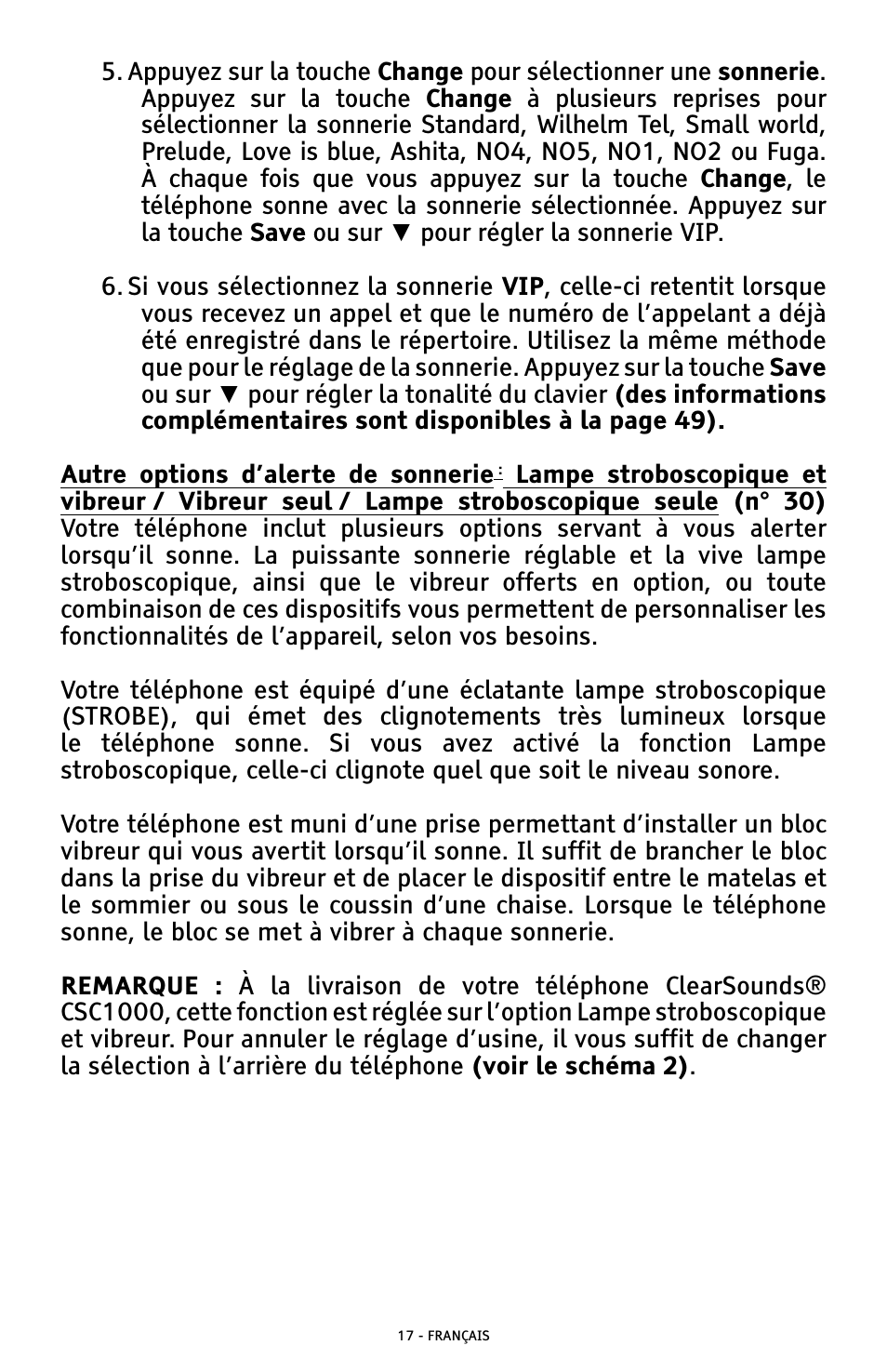 ClearSounds AMPLIFIED FREEDOM PHONE WITH FULL CLEARDIGITAL POWER CSC1000 User Manual | Page 137 / 180