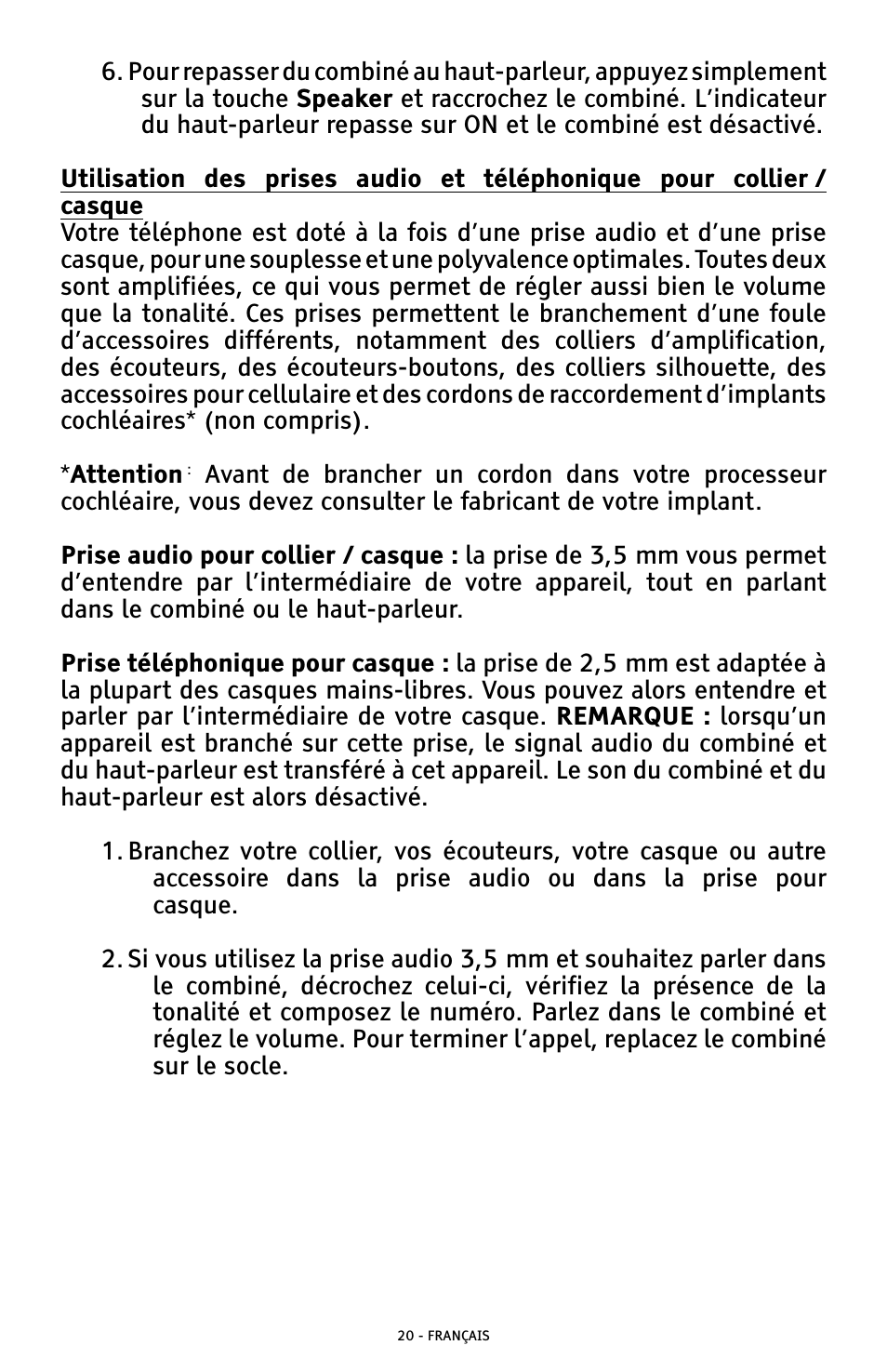 ClearSounds AMPLIFIED FREEDOM PHONE WITH FULL CLEARDIGITAL POWER CSC1000 User Manual | Page 140 / 180
