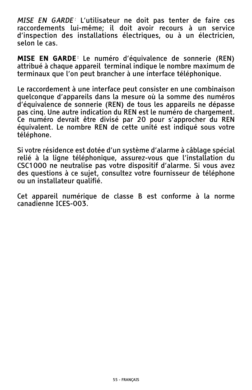 ClearSounds AMPLIFIED FREEDOM PHONE WITH FULL CLEARDIGITAL POWER CSC1000 User Manual | Page 175 / 180