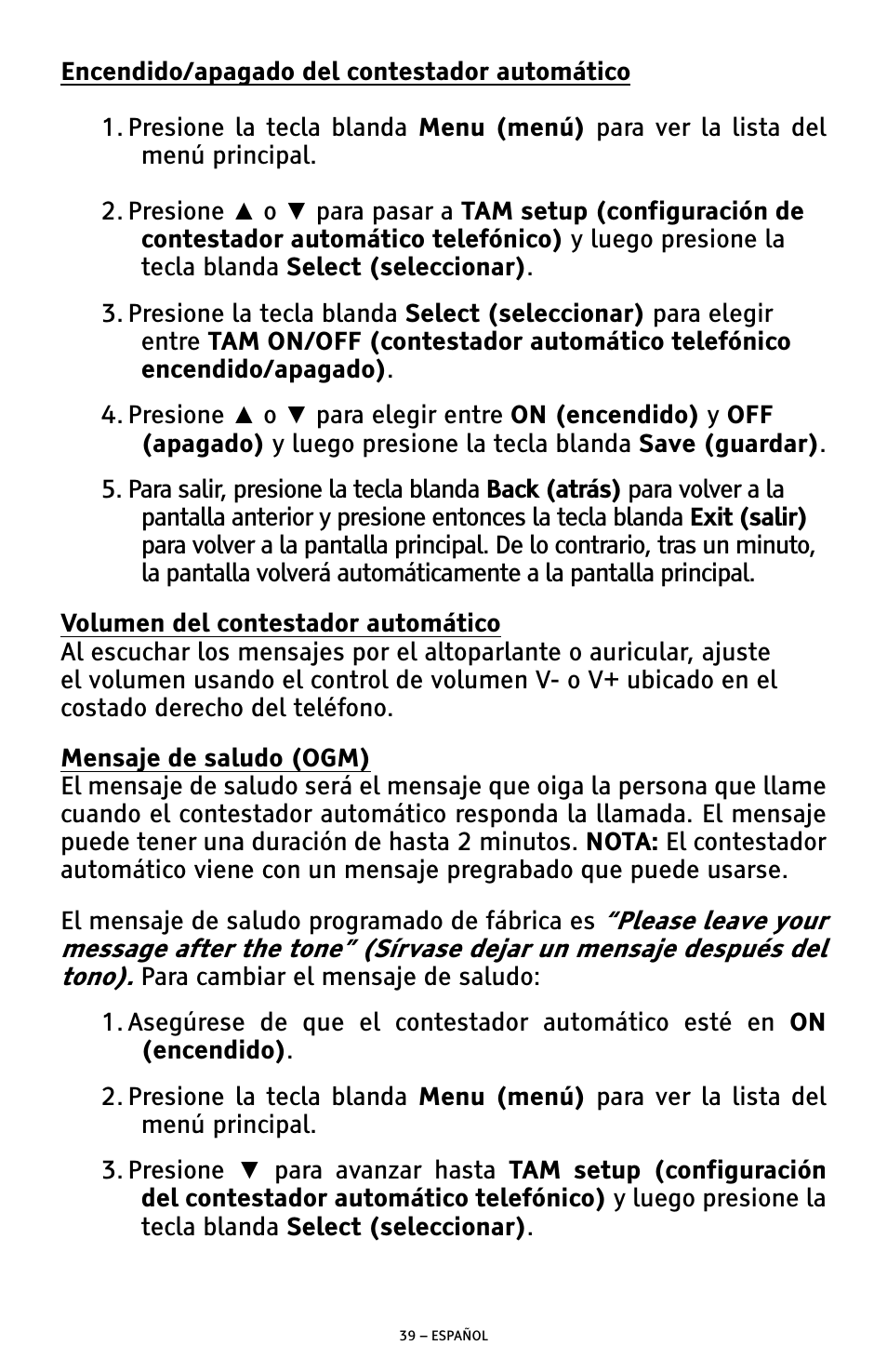 ClearSounds AMPLIFIED FREEDOM PHONE WITH FULL CLEARDIGITAL POWER CSC1000 User Manual | Page 99 / 180