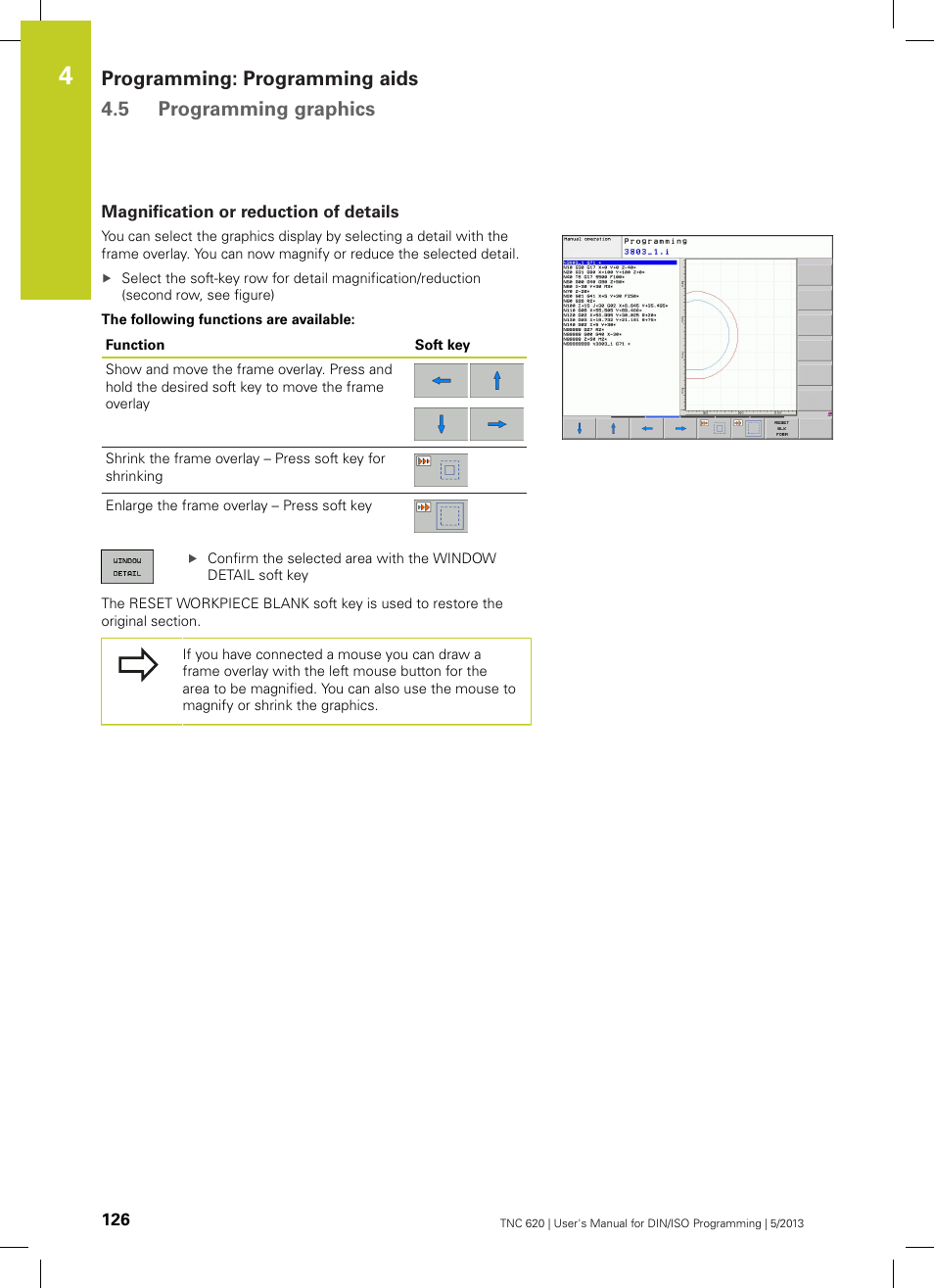Magnification or reduction of details | HEIDENHAIN TNC 620 (34056x-04) ISO programming User Manual | Page 126 / 531