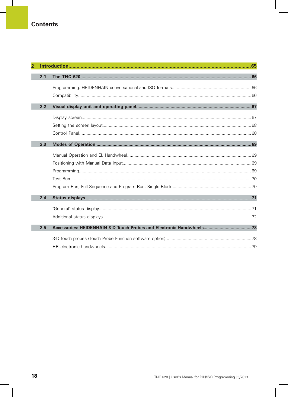 HEIDENHAIN TNC 620 (34056x-04) ISO programming User Manual | Page 18 / 531