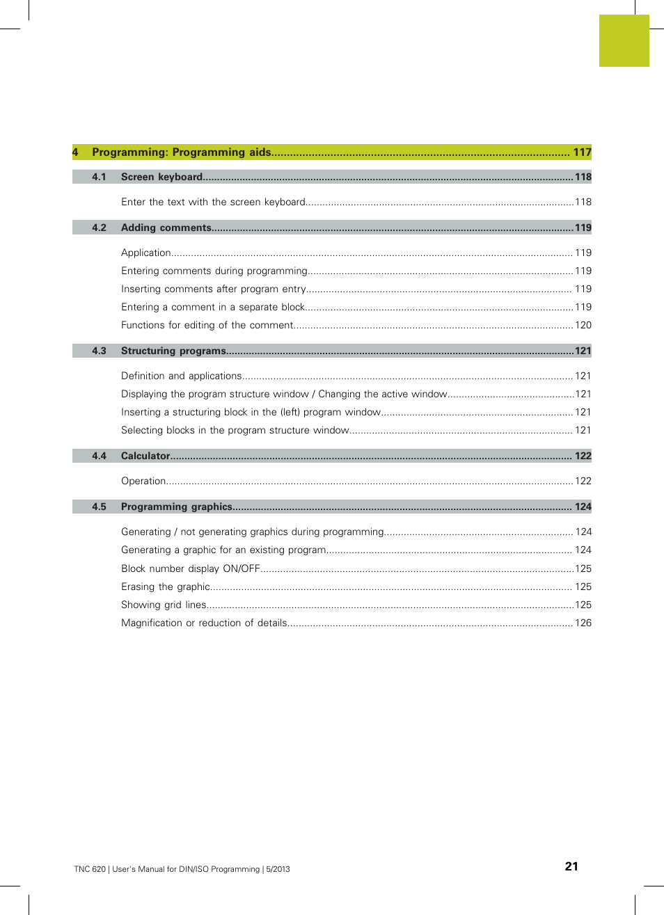 HEIDENHAIN TNC 620 (34056x-04) ISO programming User Manual | Page 21 / 531