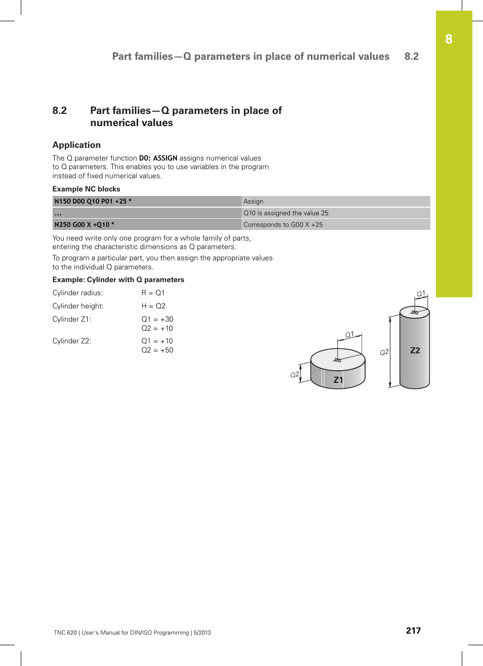 Application | HEIDENHAIN TNC 620 (34056x-04) ISO programming User Manual | Page 217 / 531