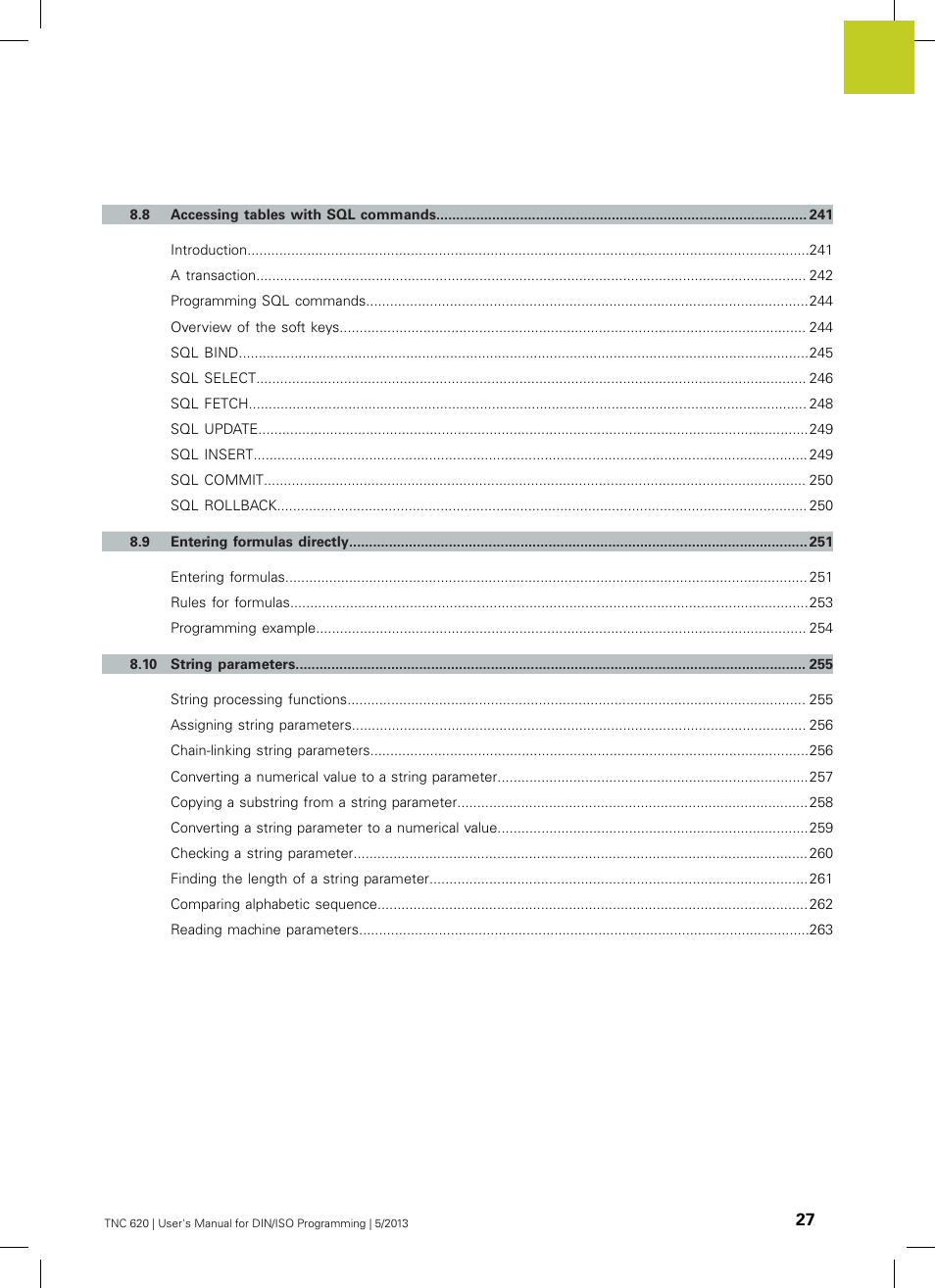 HEIDENHAIN TNC 620 (34056x-04) ISO programming User Manual | Page 27 / 531