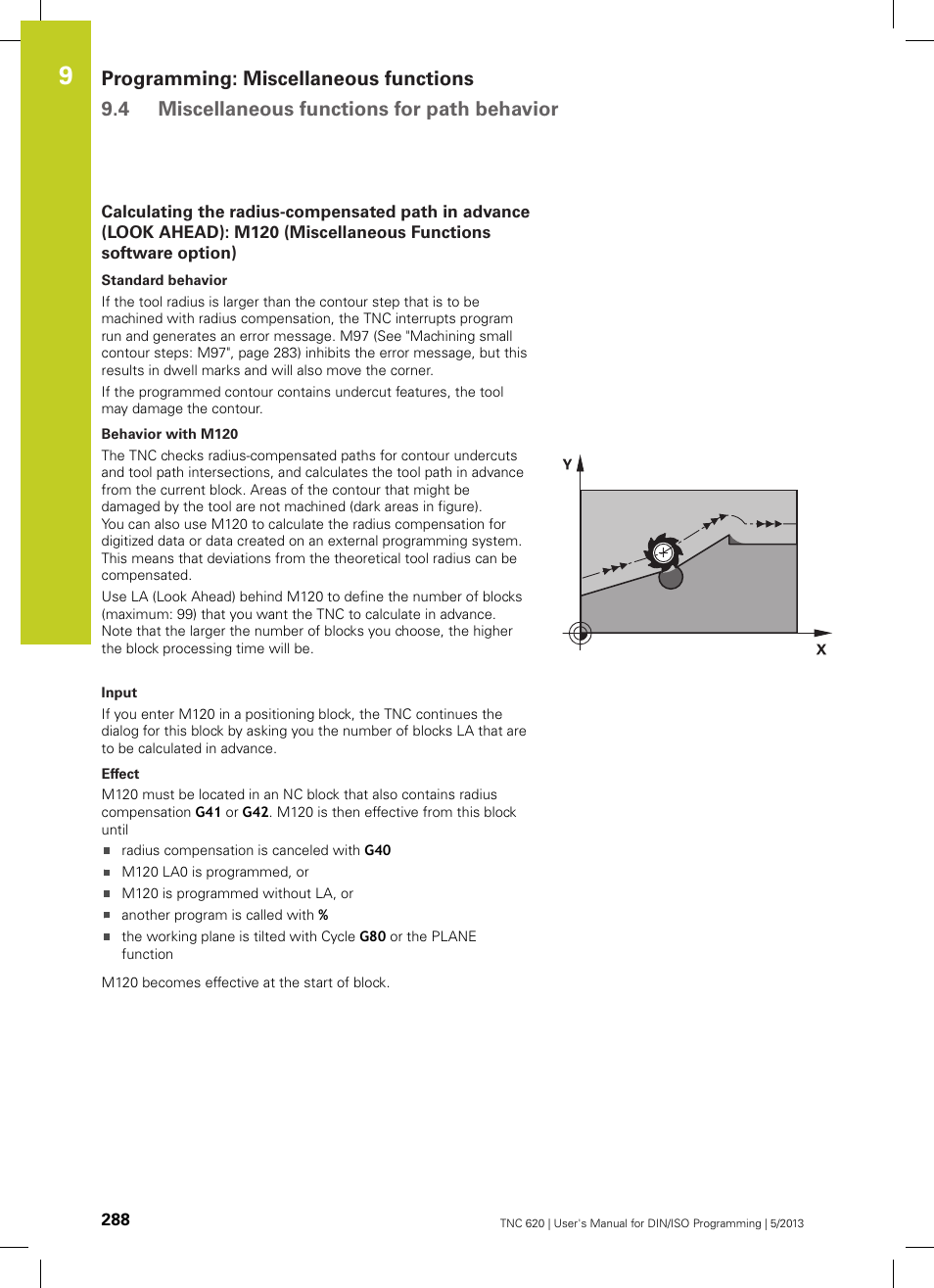 Software option) | HEIDENHAIN TNC 620 (34056x-04) ISO programming User Manual | Page 288 / 531