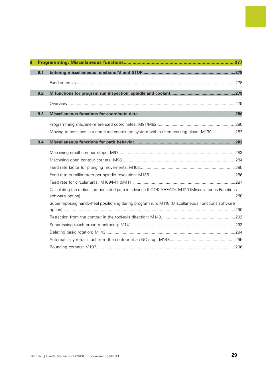 HEIDENHAIN TNC 620 (34056x-04) ISO programming User Manual | Page 29 / 531