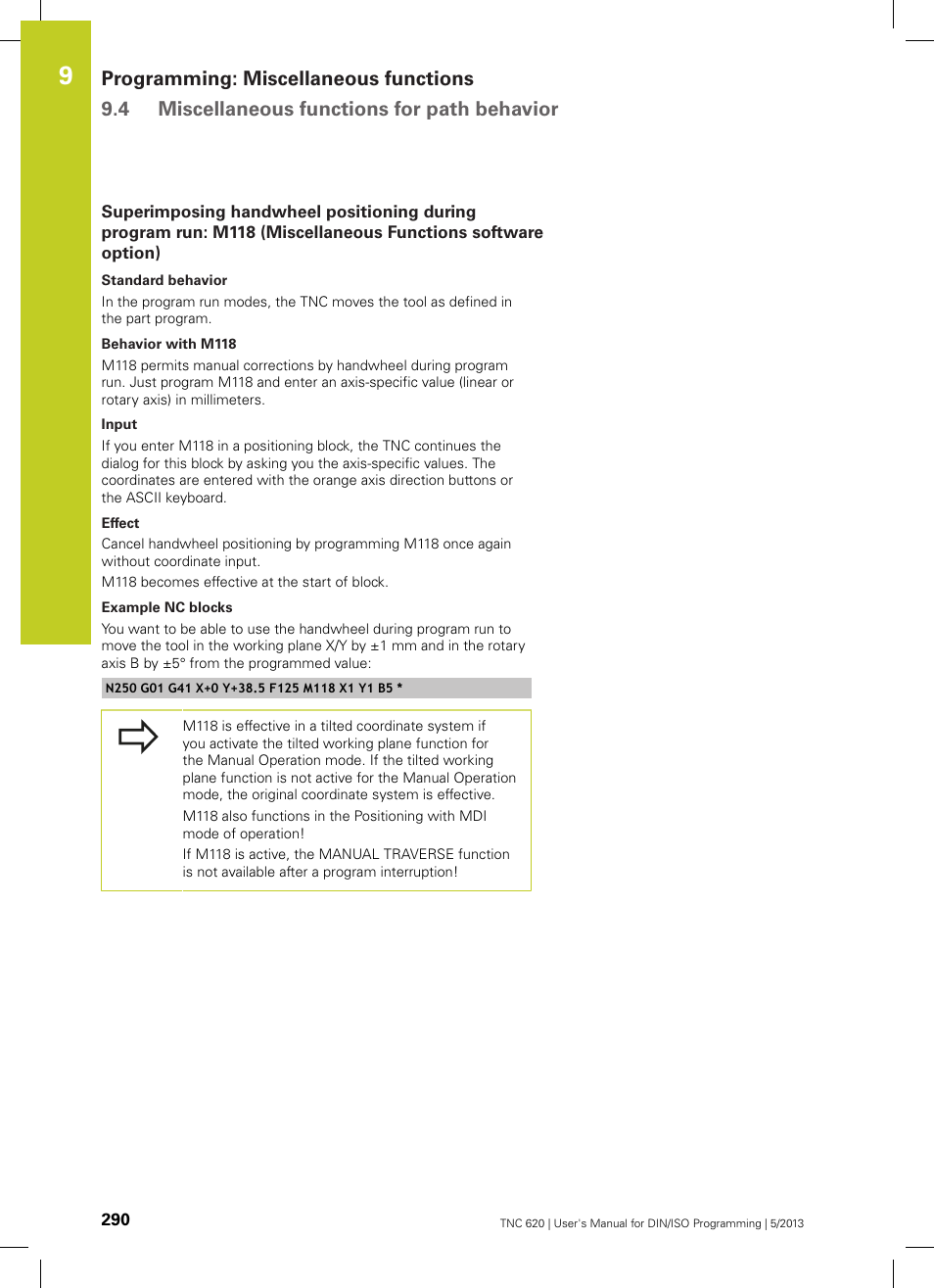 Option) | HEIDENHAIN TNC 620 (34056x-04) ISO programming User Manual | Page 290 / 531