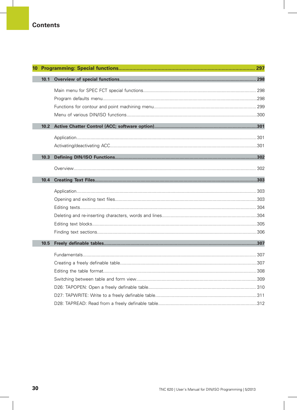 HEIDENHAIN TNC 620 (34056x-04) ISO programming User Manual | Page 30 / 531