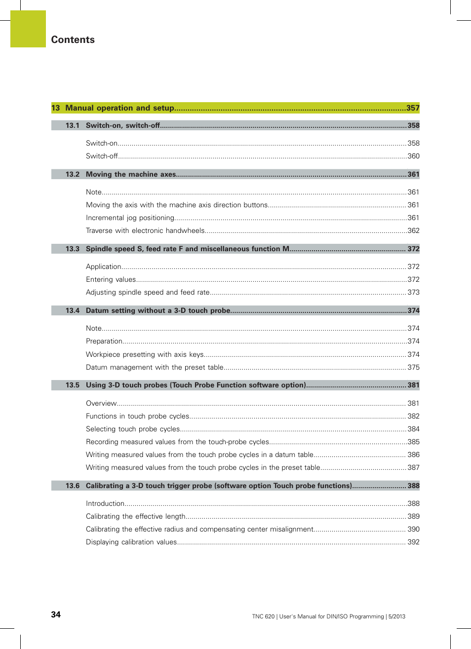 HEIDENHAIN TNC 620 (34056x-04) ISO programming User Manual | Page 34 / 531