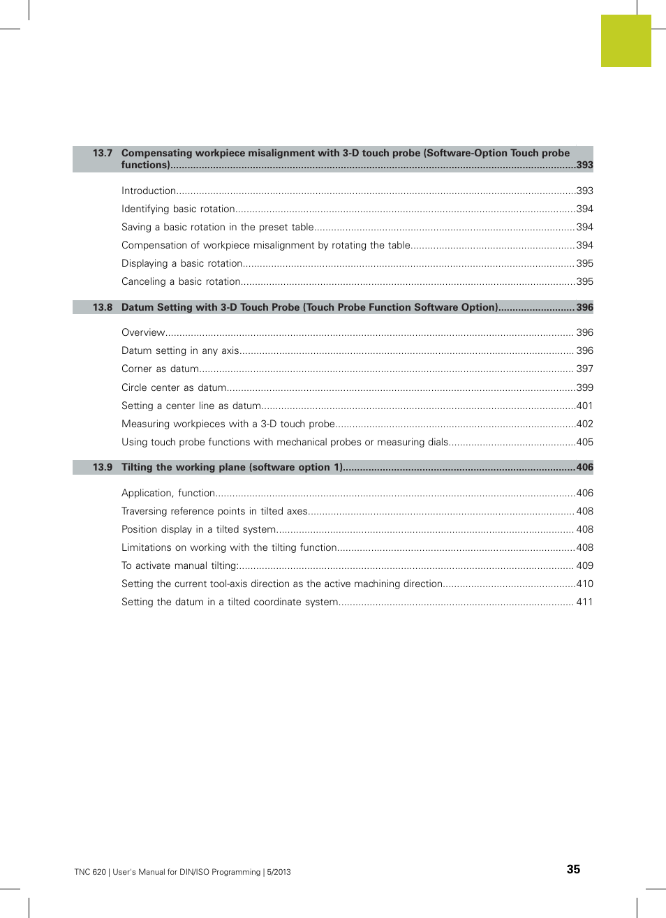 HEIDENHAIN TNC 620 (34056x-04) ISO programming User Manual | Page 35 / 531