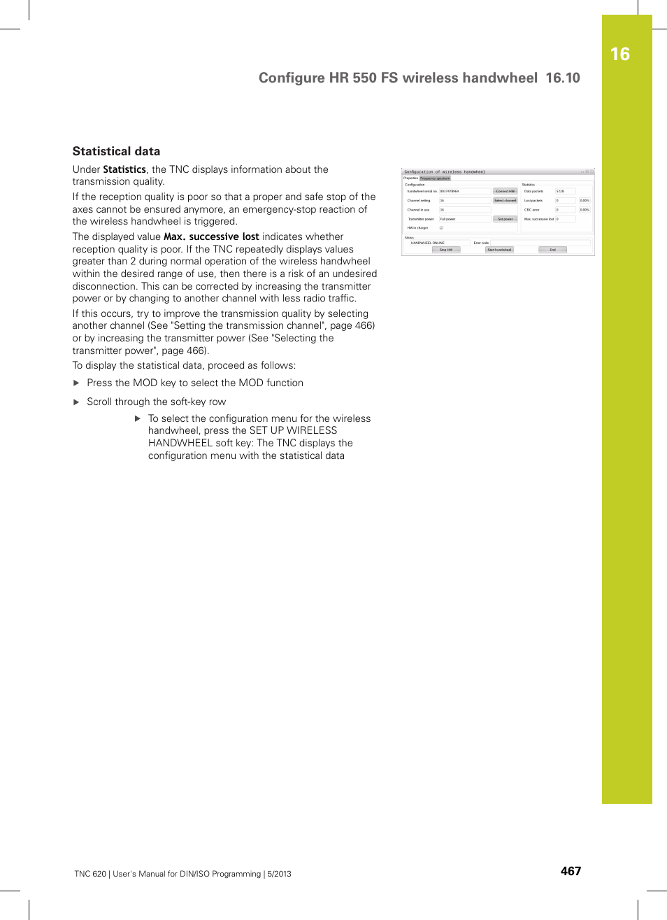 Statistical data | HEIDENHAIN TNC 620 (34056x-04) ISO programming User Manual | Page 467 / 531